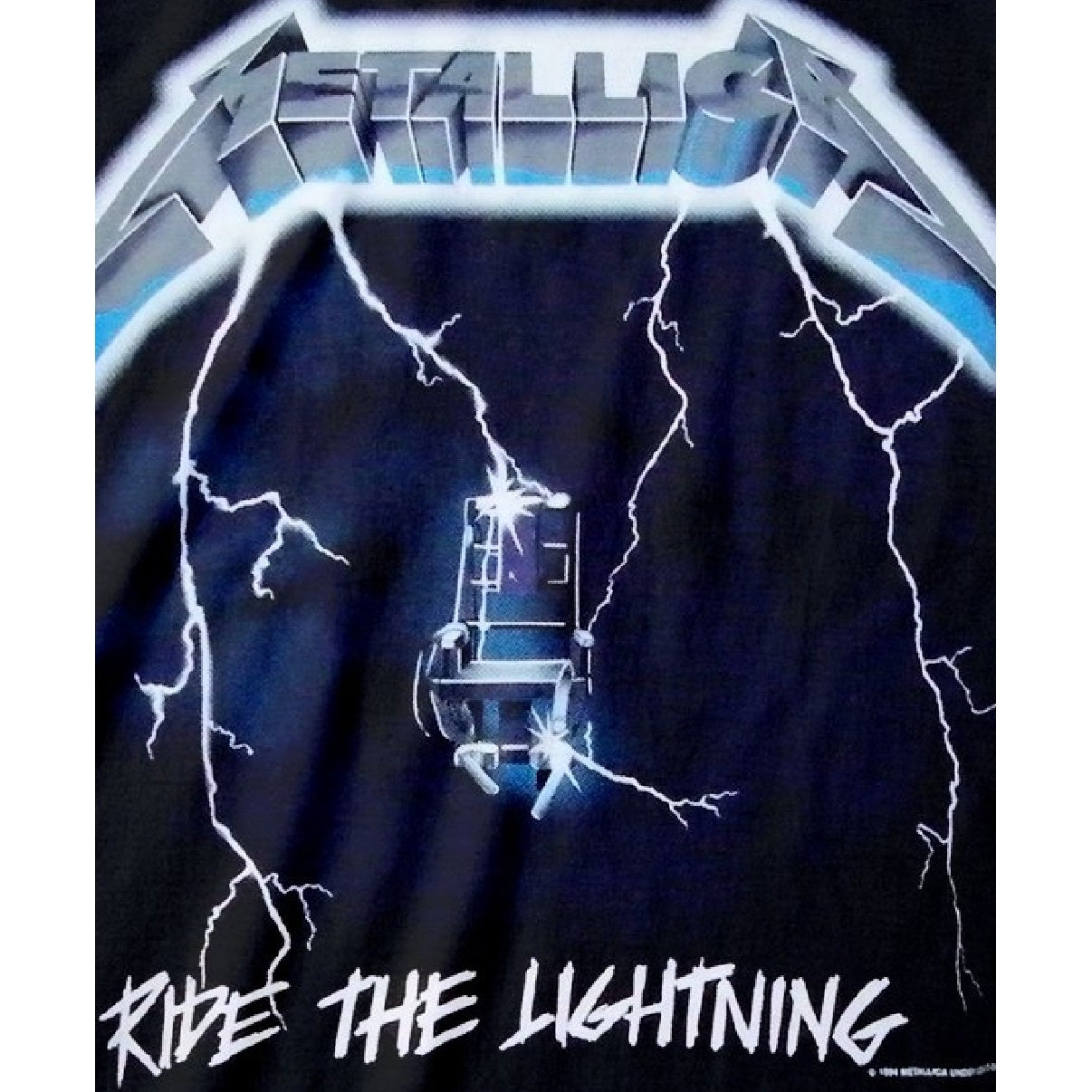 Black - Back - Metallica Mens Ride The Lightning T-Shirt