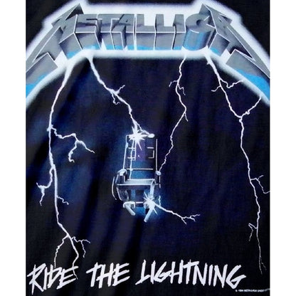 Black - Back - Metallica Mens Ride The Lightning T-Shirt