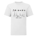 White - Front - Friends Girls NYC Dates Cropped T-Shirt