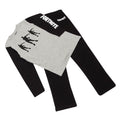 Black-Heather Grey - Back - Fortnite Boys Flossing Emotes Pyjama Set