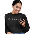 Black - Lifestyle - Friends Girls Logo Crop Sweatshirt