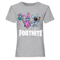 Azure Blue - Side - Fortnite Girls Bunny Trouble T-Shirt