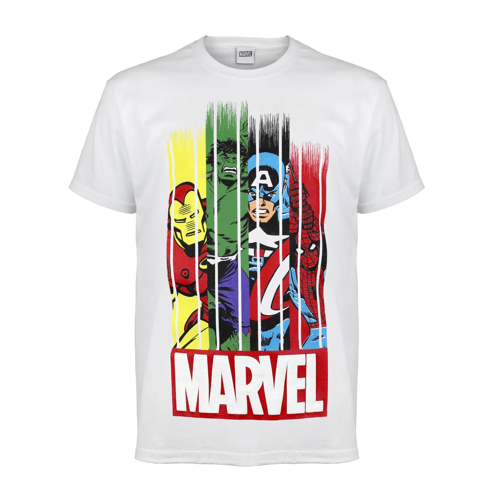 White - Front - Marvel Boys Team T-Shirt