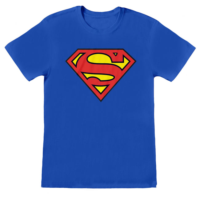 Royal Blue - Front - Superman Mens Logo T-Shirt