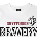 White - Back - Harry Potter Girls Bravery Gryffindor Crop T-Shirt
