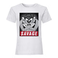 White - Front - Looney Tunes Womens-Ladies Savage Taz Loose Fit T-Shirt