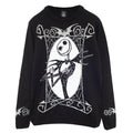 Black - Front - Nightmare Before Christmas Womens-Ladies Jack Skellington Portrait Knitted Jumper