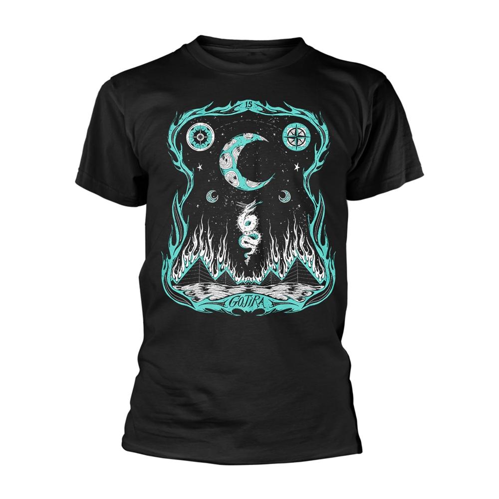 Black - Front - Gojira Unisex Adult Dragons Dwell Organic Cotton T-Shirt