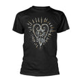 Black - Front - Gojira Unisex Adult Fortitude Heart Organic Cotton T-Shirt