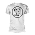 White - Front - Small Faces Unisex Adult Logo T-Shirt