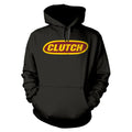 Black - Front - Clutch Unisex Adult Classic Logo Hoodie