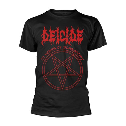 Black - Front - Deicide Unisex Adult 30 Years Of Blasphemy T-Shirt