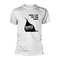 White - Front - Peter & The Test Tube Babies Unisex Adult Banned From The Pubs T-Shirt