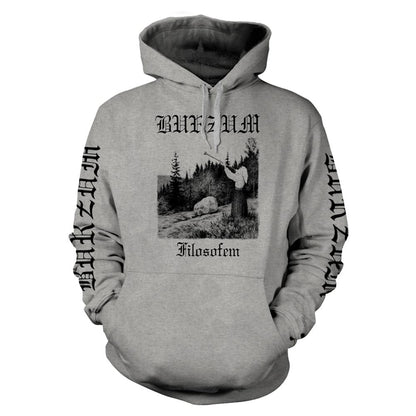 Grey - Front - Burzum Unisex Adult Filosofem 3 2018 Hoodie