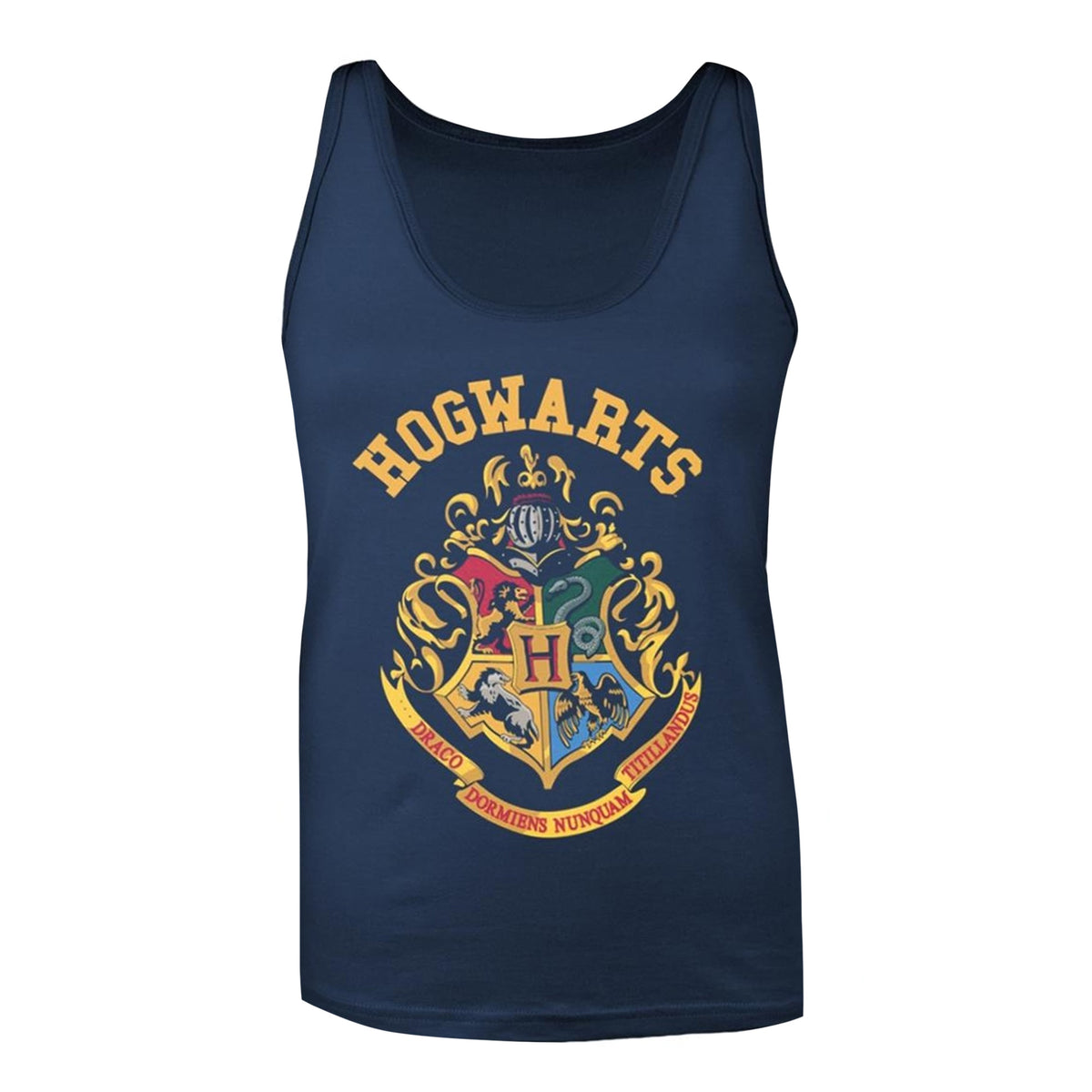 Blue - Front - Harry Potter Womens-Ladies Crest Tank Top