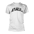 White-Black - Front - Evile Unisex Adult Logo T-Shirt