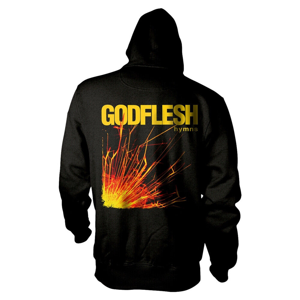 Black - Back - Godflesh Unisex Adult Hymns Full Zip Hoodie