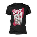 Black - Front - The Beat Unisex Adult Record Player Girl T-Shirt