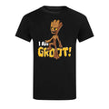 Black - Front - Guardians Of The Galaxy Unisex Adult I Am Groot T-Shirt