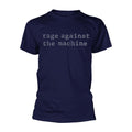 Blue - Front - Rage Against the Machine Unisex Adult Original Logo T-Shirt