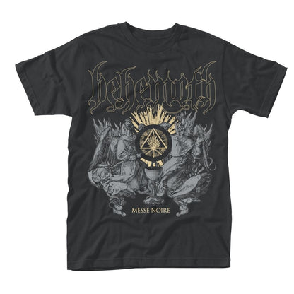 Black - Front - Behemoth Unisex Adult Messe Noire T-Shirt