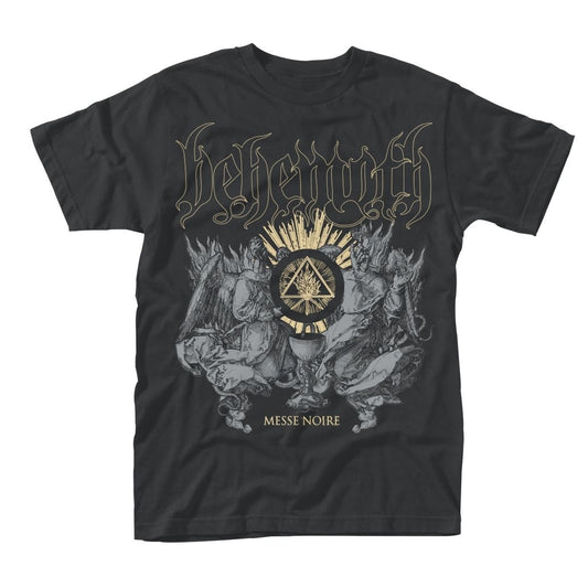 Black - Front - Behemoth Unisex Adult Messe Noire T-Shirt