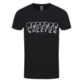 Black - Front - Creeper Unisex Adult Death Card T-Shirt