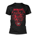 Black - Front - Metallica Unisex Adult Heart Skull T-Shirt