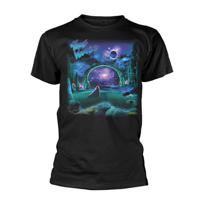 Black - Front - Fates Warning Unisex Adult Awaken The Guardian Back Print T-Shirt
