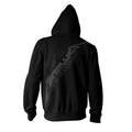 Black - Back - Metallica Unisex Adult Black Album Burnished Full Zip Hoodie