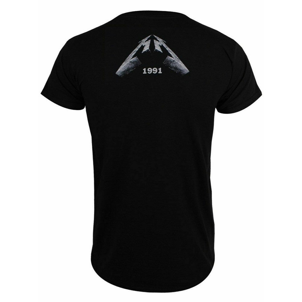 Black - Back - Metallica Unisex Adult Black Album Faded T-Shirt