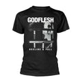 Black - Front - Godflesh Unisex Adult Decline & Fall T-Shirt