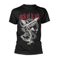 Black - Front - Sick Of It All Unisex Adult Eagle T-Shirt