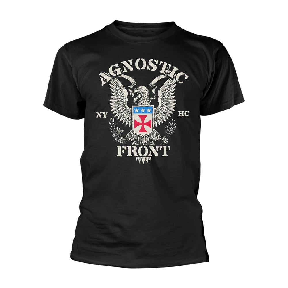 Black - Front - Agnostic Front Unisex Adult Eagle Logo T-Shirt
