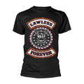 Black - Front - W.A.S.P Unisex Adult Lawless Forever T-Shirt
