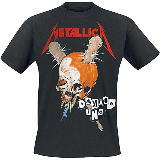 Black - Front - Metallica Unisex Adult Damage Inc Back Print T-Shirt