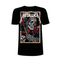 Black - Front - Metallica Unisex Adult Death Reaper T-Shirt