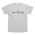 Grey - Front - Doctor Who Unisex Adult Logo T-Shirt