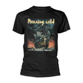 Black - Front - Running Wild Unisex Adult Under Jolly Roger Album T-Shirt