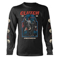 Black - Front - Clutch Unisex Adult Elephant Long-Sleeved T-Shirt