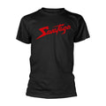 Black-Red - Front - Savatage Unisex Adult Logo T-Shirt