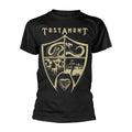 Black - Front - Testament Unisex Adult Shield T-Shirt