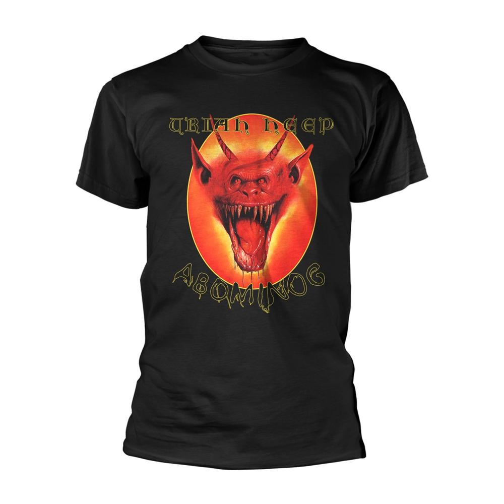 Black - Front - Uriah Heep Unisex Adult Abominog T-Shirt
