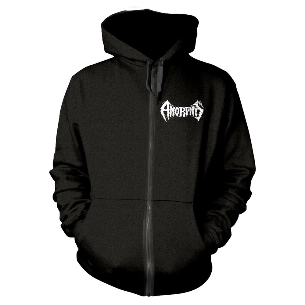 Black - Front - Amorphis Unisex Adult Tales From The Thousand Lakes Full Zip Hoodie