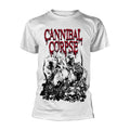White - Front - Cannibal Corpse Unisex Adult Pile Of Skulls T-Shirt