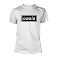 White - Front - Oasis Unisex Adult Decca Logo T-Shirt