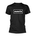 Black - Front - Oasis Unisex Adult Decca Logo T-Shirt