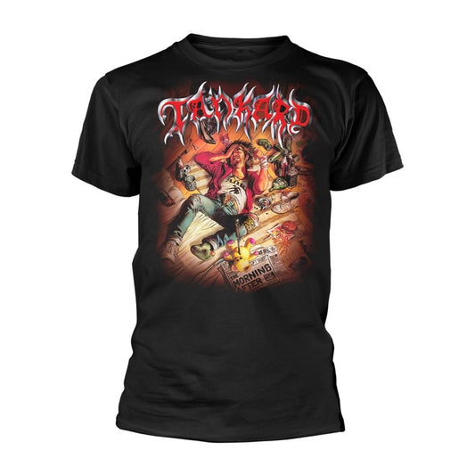 Black - Front - Tankard Unisex Adult The Morning After T-Shirt