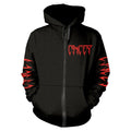 Black - Front - Cancer Unisex Adult Death Shall Rise Full Zip Hoodie