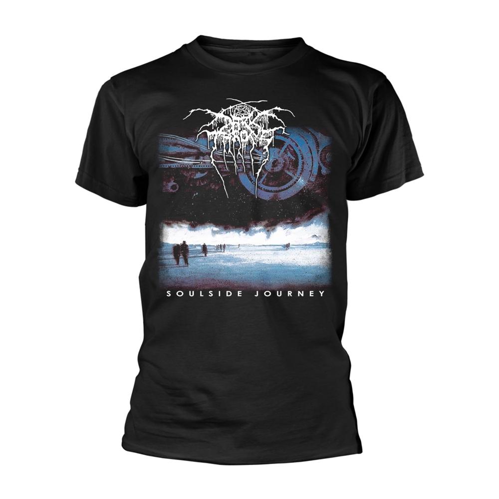 Black - Front - Darkthrone Unisex Adult Soulside Journey T-Shirt